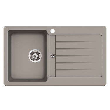 Schock Typos Single Bowl with Drainer Concrete Kitchen & Laundry Sink