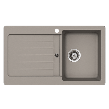 Schock Typos Single Bowl with Drainer Concrete Kitchen & Laundry Sink