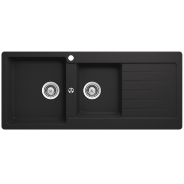 Abey | Schock Typos 1 & 3/4 Bowl Onyx  Kitchen & Laundry Sink