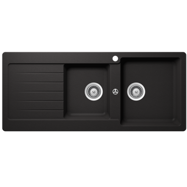 Schock Typos 1 & 3/4 Bowl Nero Kitchen & Laundry Sink