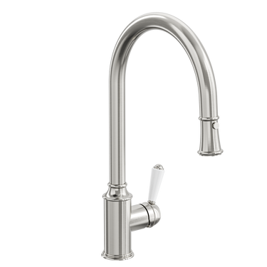 Linsol | Vintage Tommy Pull Down Sink Kitchen / Laundry Mixer - Brushed Nickel