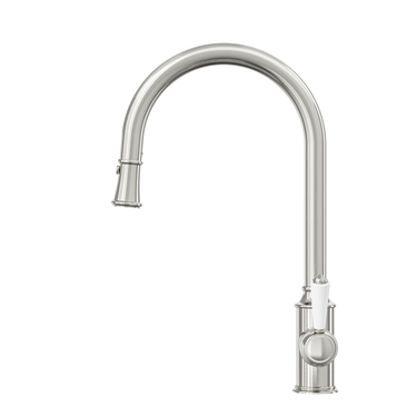 Linsol | Vintage Tommy Pull Down Sink Kitchen / Laundry Mixer - Brushed Nickel