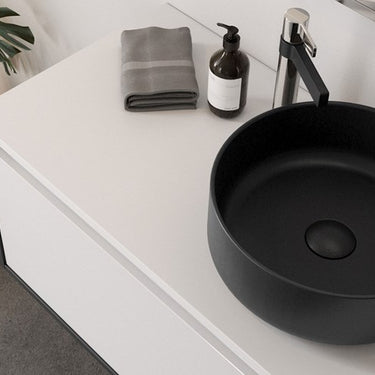 ADP | Round Margot Matte Black Basin