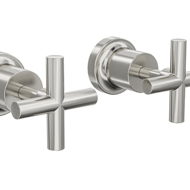 Linsol | Chrome Tre Cross Handle Wall Tops