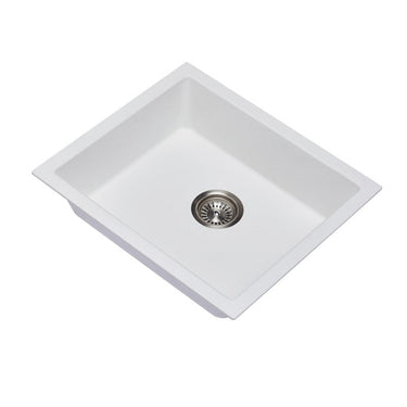 Carysil | 533 Salsa White Granite Kitchen Sink - Acqua Bathrooms