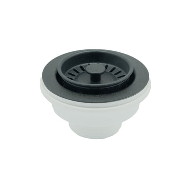 Carysil | Matte Black Granite 90mm Sink Waste Kit - Acqua Bathrooms