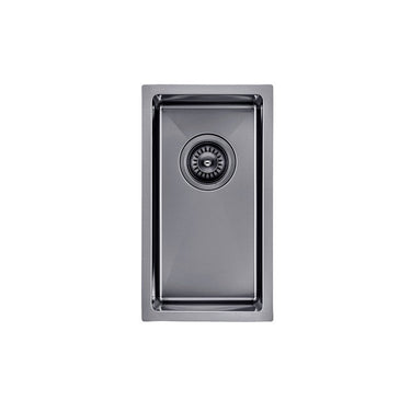 Brushed Black 250 x 450 x 215mm Kitchen Sink - Acqua Bathrooms