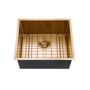 Brushed Gold 510 x 450 x 230mm Kitchen Sink - Acqua Bathrooms