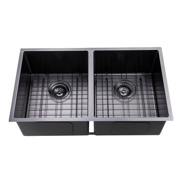 Brushed Black 820 x 450 x 230mm Kitchen Sink - Acqua Bathrooms