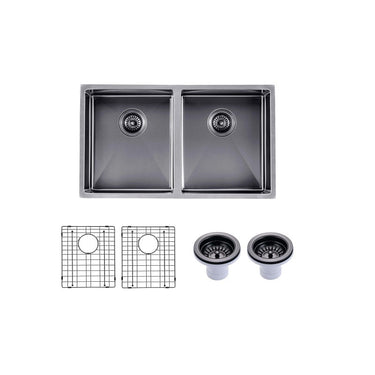 Brushed Black 820 x 450 x 230mm Kitchen Sink - Acqua Bathrooms