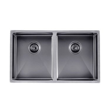 Brushed Black 820 x 450 x 230mm Kitchen Sink - Acqua Bathrooms