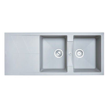 Carysil | 1160 Jazz Grey Granite Kitchen Sink - Acqua Bathrooms