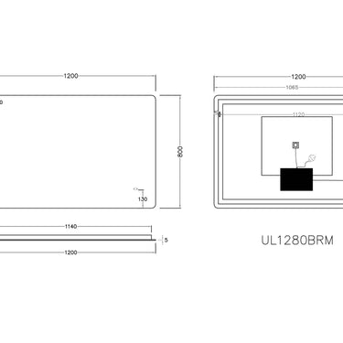 CETO | 1200x800 Jasper LED Back Lit Mirror