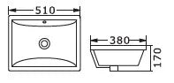 Otti Australia | Undermount Square Basin 510mm