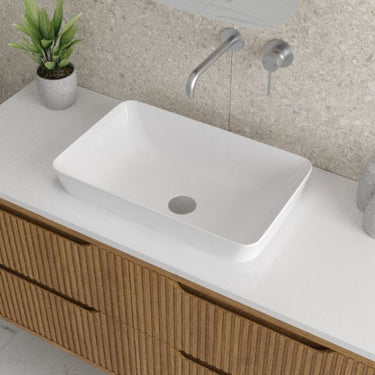 Muccia | 535 Semi Inset Basin Gloss White