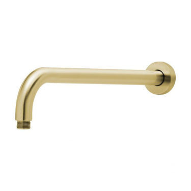 Vivid Brushed Gold Shower Arm 400mm Round