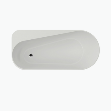 Vattaro | 1675mm Freestanding Bath With Left Hand Shelf