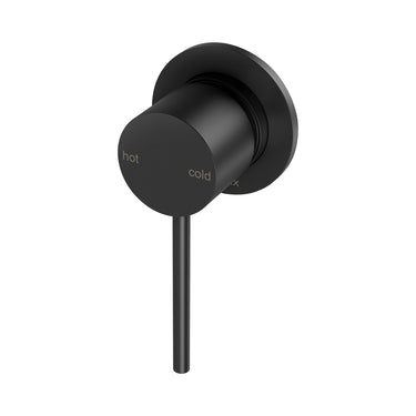 Phoenix | Vivid Slimline Matte Black Shower / Wall Mixer 60mm Backplate (Complete Kit)