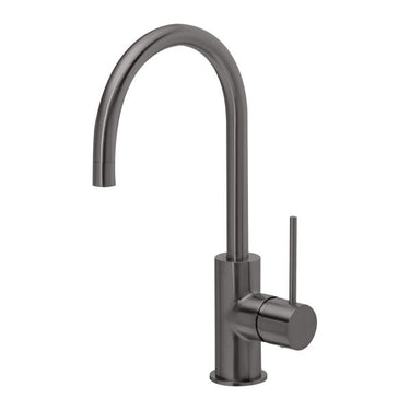 Vivid Slimline Brushed Carbon Sink Mixer 160mm/220mm Gooseneck