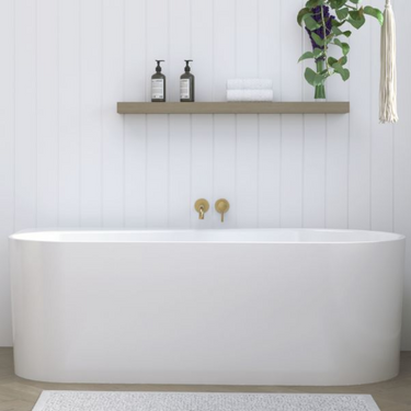 Vattaro | 1675mm Freestanding Bath With Left Hand Shelf