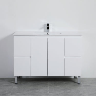 Nordic 1200mm Gloss White Single Bowl  Vanity