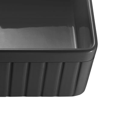 CETO | 828 x 457mm Greenwich Matte Black Fire clay Farmhouse Sink