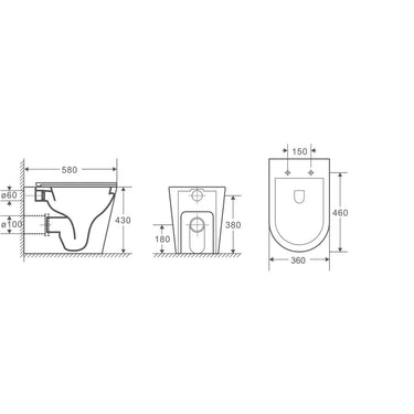 Mercio | Zara 99 Wall-Faced Floor Pan