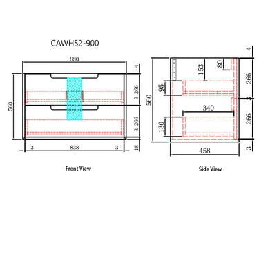 Ainsley | Ainsley Wall Hung 900mm