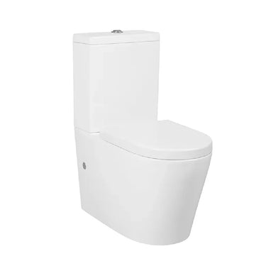 Alzano Rimless Back To Wall Toilet Suite R&T Flush System