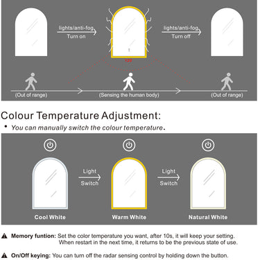 Otti Australia | Archie Frameless 900 x 600 mm LED Mirror