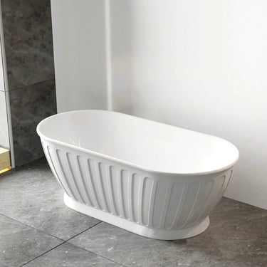 Attica Kensington 1500 Gloss White Freestanding Designer White Bath