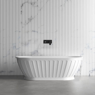 Attica Kensington 1700 Matte White Freestanding Designer Bath