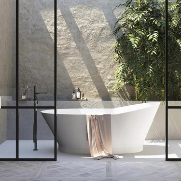 Attica | London 1700 Gloss White Freestanding High Back Bath