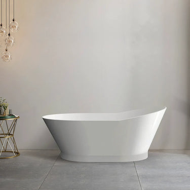 Attica London 1500 Gloss White Freestanding High Back Bath