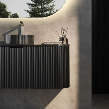 CETO | Avalon Matte Black 1200 Single Bowl Wall-hung PVC Cabinet