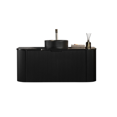 CETO | Avalon Matte Black 1200 Single Bowl Wall-hung PVC Cabinet