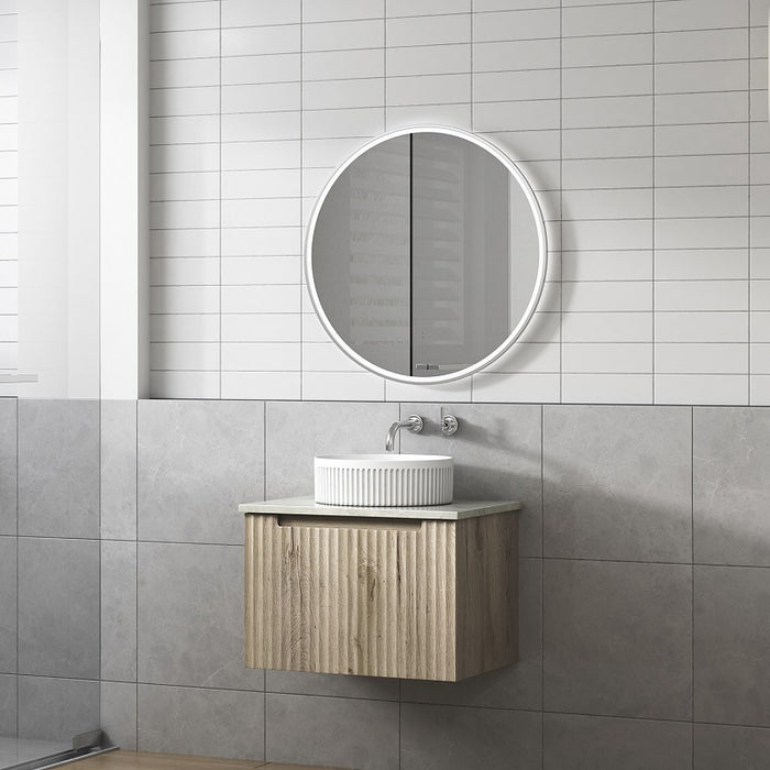 Calder | Fluted Wall Hung Vanity 600mm