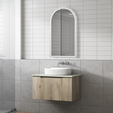 Calder | Fluted Wall Hung Vanity 750mm