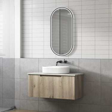 Calder | Fluted Wall Hung Vanity 900mm