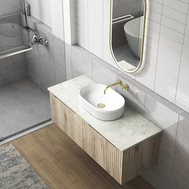 Calder | Fluted Wall Hung Vanity 1200mm