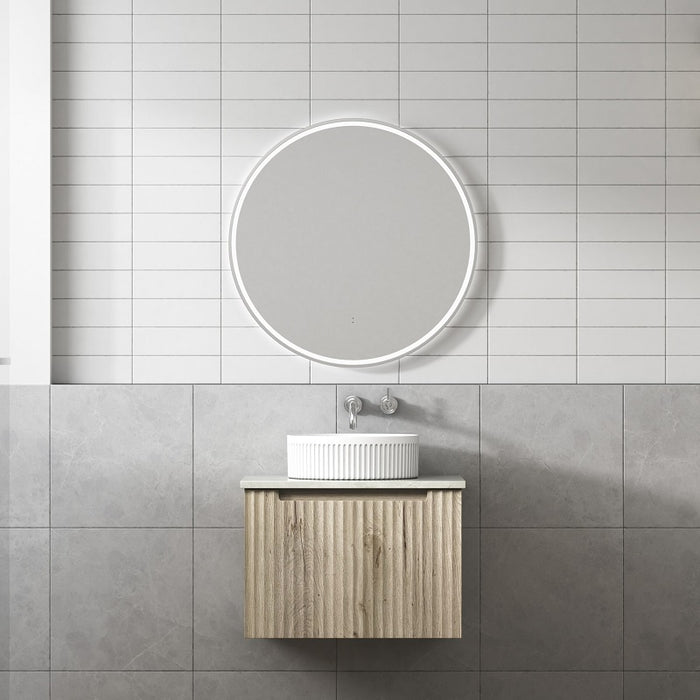 Calder | Fluted Wall Hung Vanity 600mm