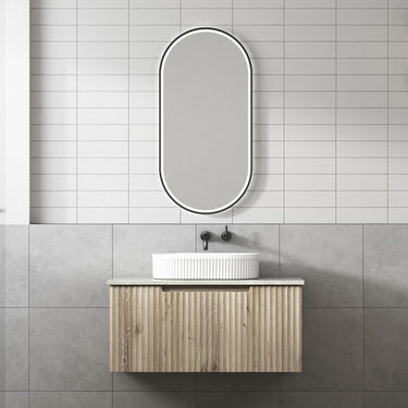 Calder | Fluted Wall Hung Vanity 900mm