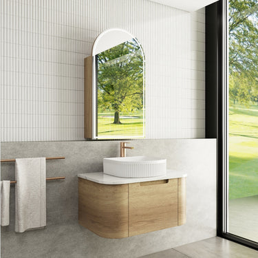 Aulic Diamond Collection | Carita Wall Hung 750mm Vanity