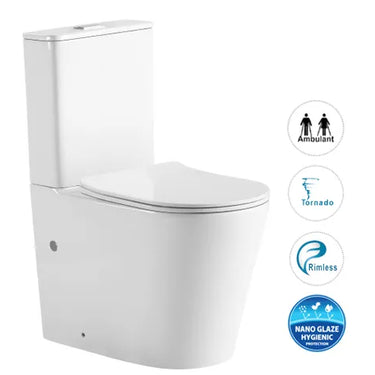 Radiant cyclone Toilet Suite Slim Seat R&T Flush System