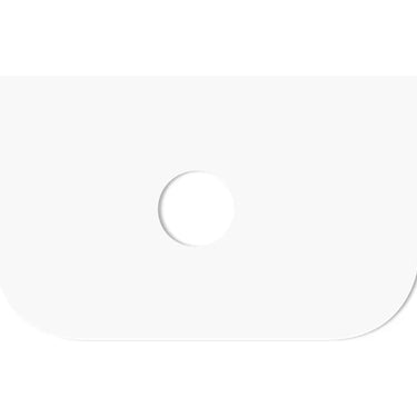 Bondi | Satin White Fluted 1200mm Curve Vanity