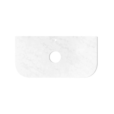 Bondi | Satin White Fluted 1500mm Curve Vanity