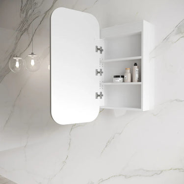 Otti Australia | Newport Matte White Soft Square Led Shaving Cabinet