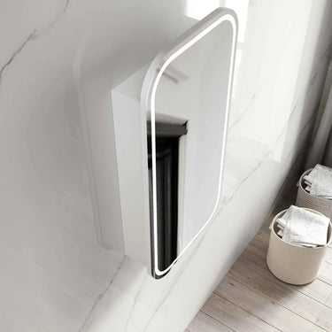 Otti Australia | Newport Matte White Soft Square Led Shaving Cabinet