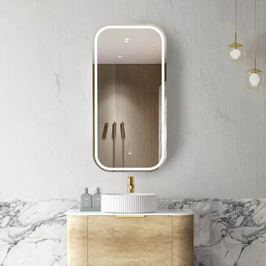 Otti Australia | Newport Natural Oak Soft Square Led Shaving Cabinet