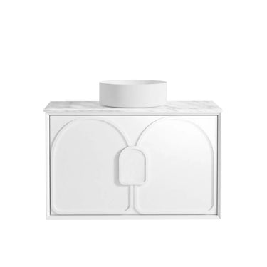 Otti Australia | 900 Laguna Satin White Wall Hung Vanity